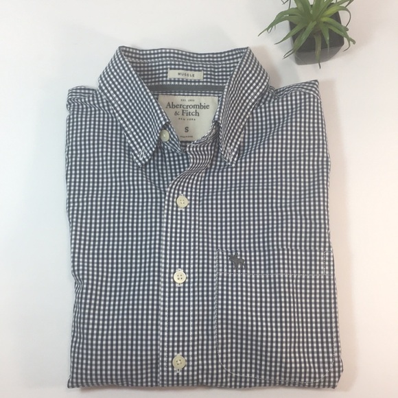 💙🔥ABERCROMBIE&FITCH SHORT-SLEEVE BUTTON-UP SHIRT - Picture 2 of 16